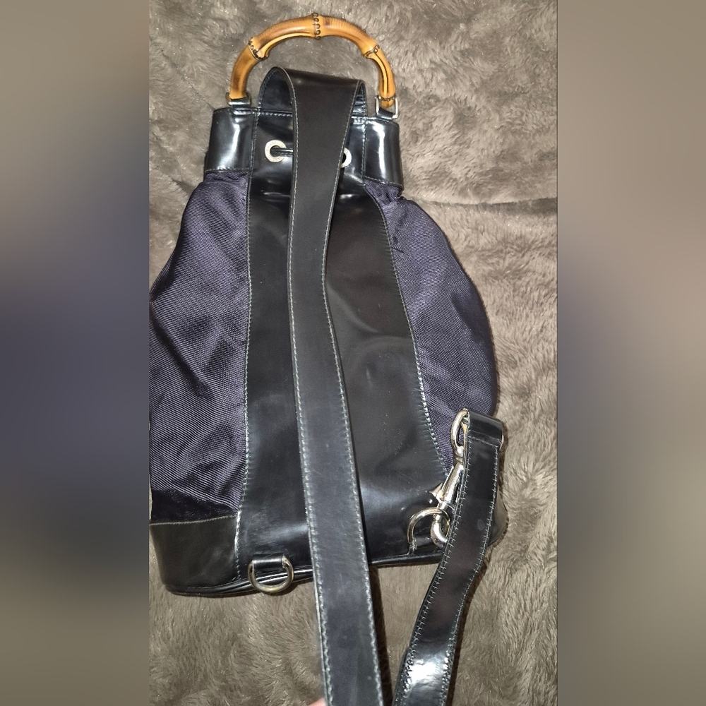Black  Drawstring Backpack - Picture 14 of 15